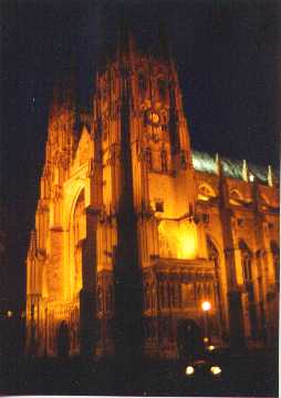 Canterbury at night.