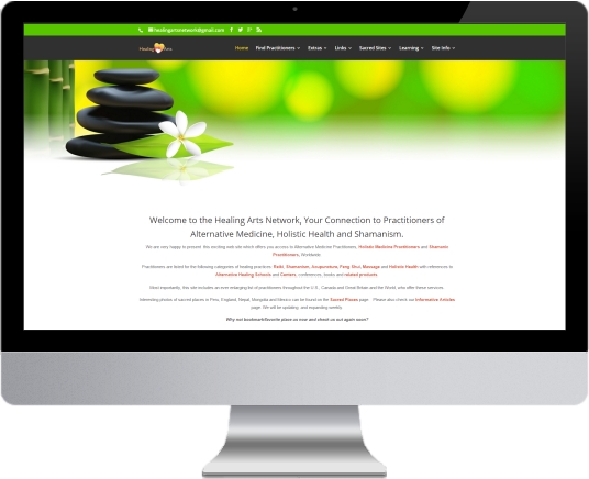 Healing Arts Network Website Design for Therapists